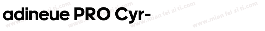 adineue PRO Cyr字体转换